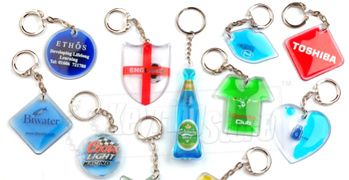 Liquid-filled Keyrings