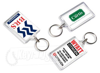 Plastic Perspex Keyrings